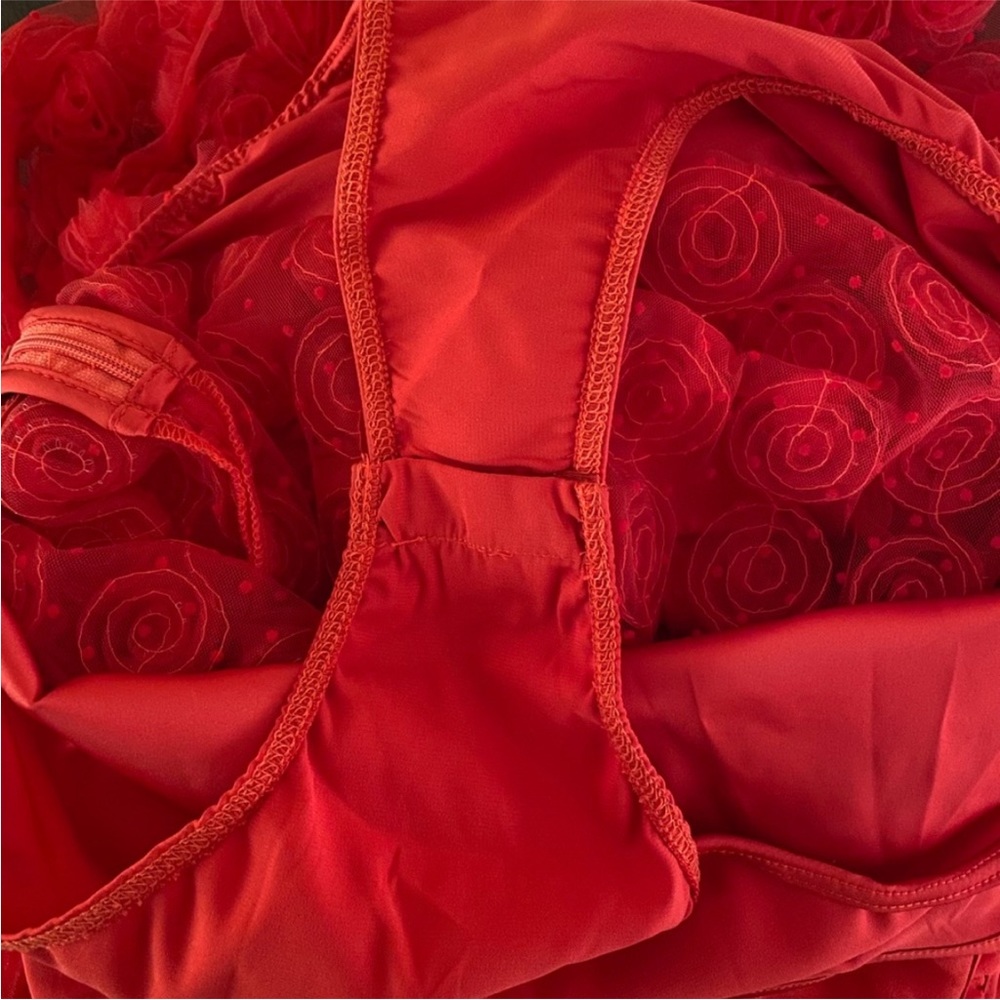 NEW For Love & Lemons Hannah Maxi Dress Red Small - Picture 14 of 17